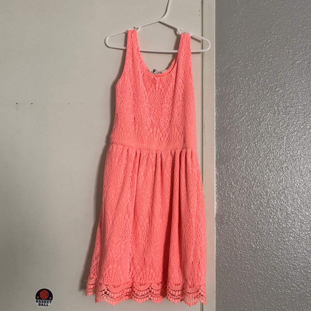 H&M Coral Kids Lace Dress